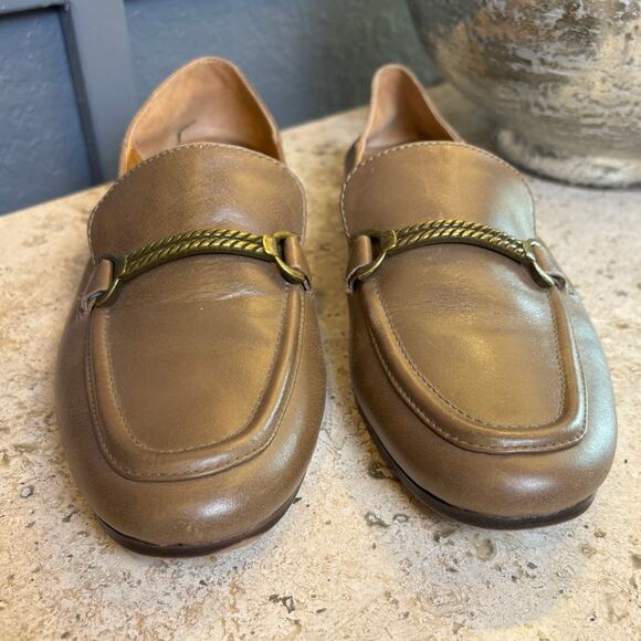 Patricia Nash Fia Taupe Brown Loafers Slip On Preppy Casual Flat Shoe Size 8.5M - Picture 2 of 7